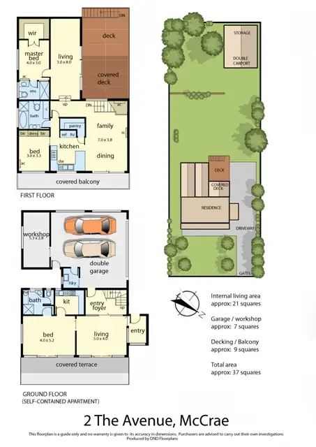 Floorplan of Homely house listing, 2 The Avenue, Mccrae VIC 3938