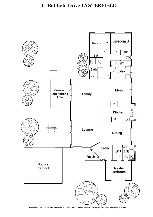 Floorplan of Homely house listing, 11 Bellfield Drive, Lysterfield VIC 3156