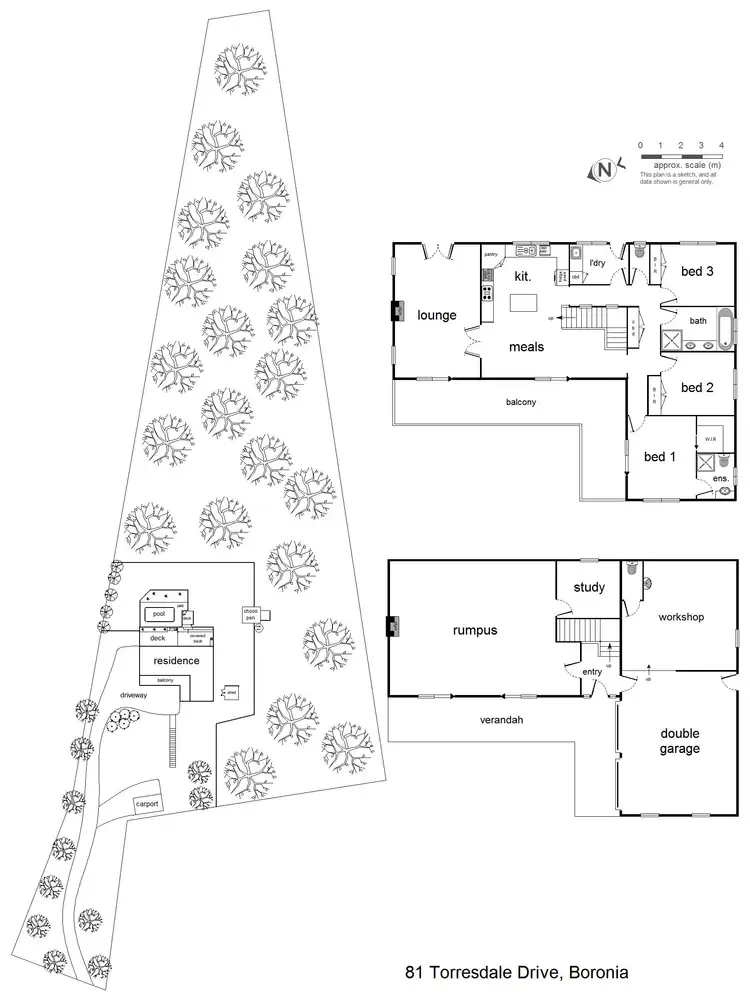 Floorplan of Homely house listing, 81 Torresdale Drive, Boronia VIC 3155