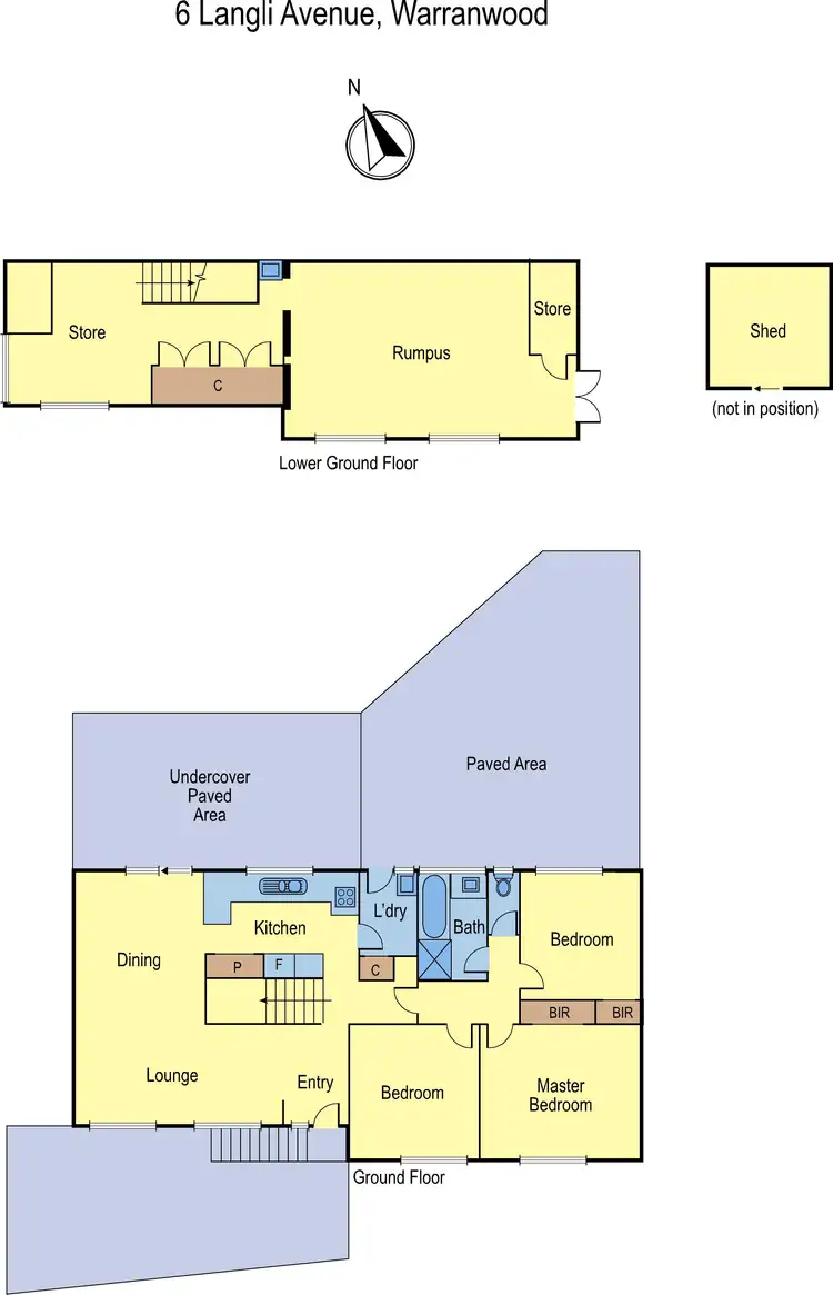 Floorplan of Homely house listing, 6 Langli Avenue, Warranwood VIC 3134