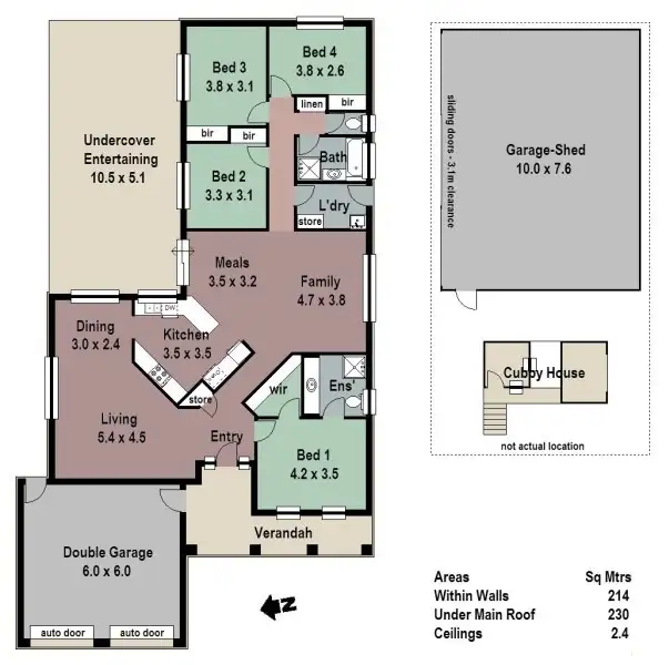 Floorplan of Homely house listing, 106 Grevillea Way, Woodside SA 5244