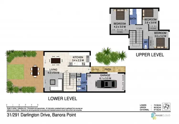 Floorplan of Homely townhouse listing, 31/291 Darlington Drive, Banora Point NSW 2486