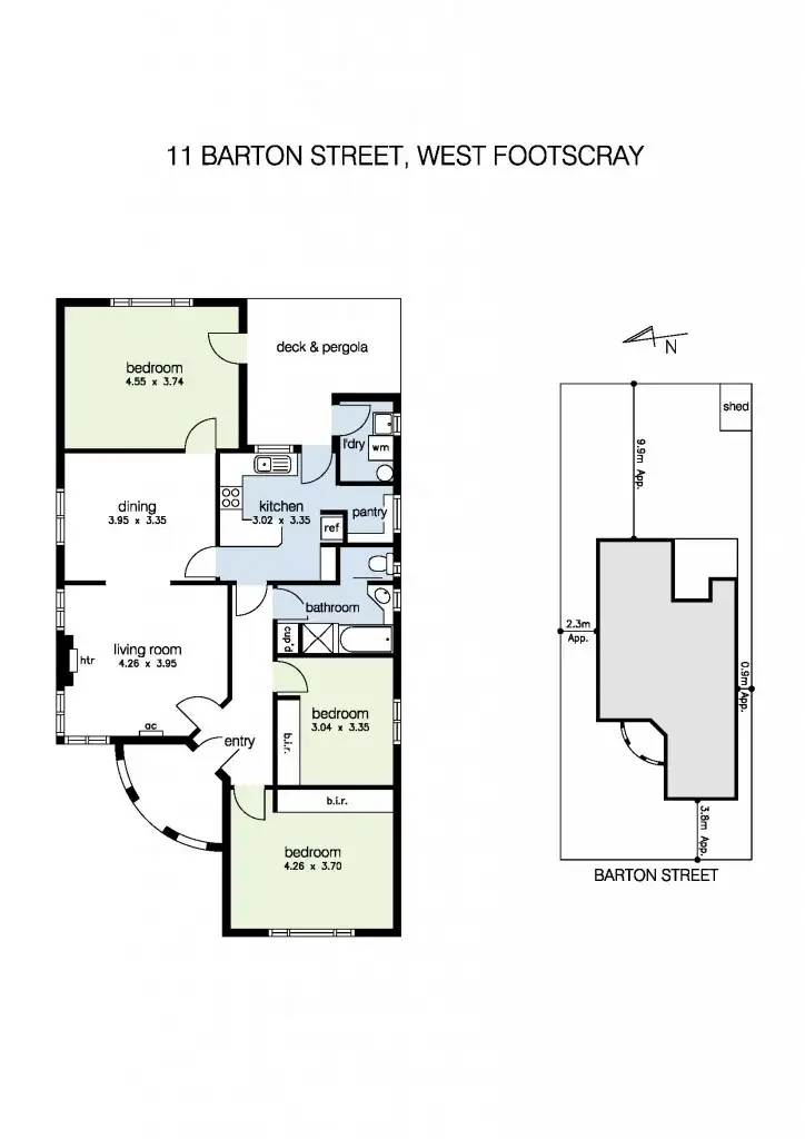 Floorplan of Homely house listing, 11 Barton Street, West Footscray VIC 3012