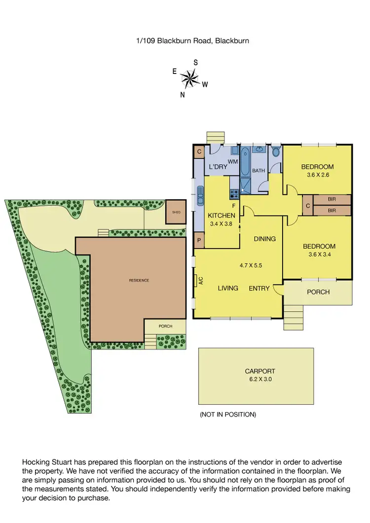 Floorplan of Homely unit listing, 1/109 Blackburn Road, Blackburn VIC 3130