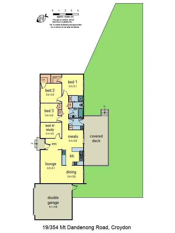 Floorplan of Homely unit listing, 19/354 Mount Dandenong Road, Croydon VIC 3136