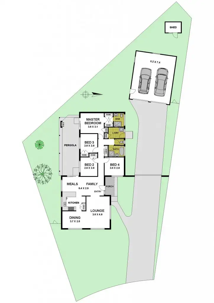 Floorplan of Homely house listing, 12 Chisholm Close, Gladstone Park VIC 3043
