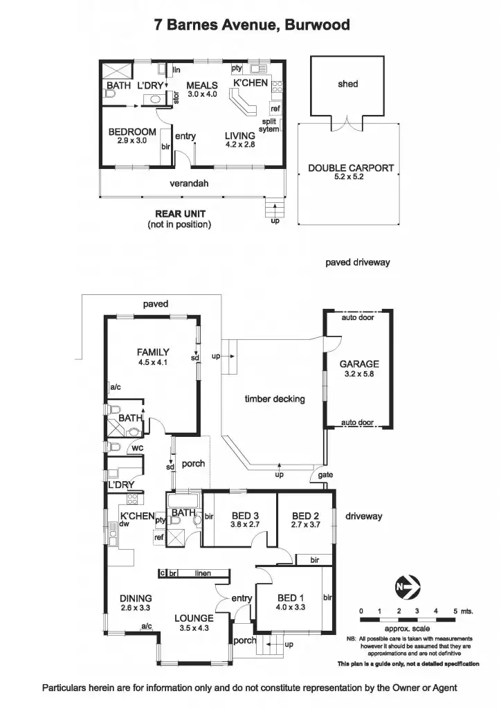 Floorplan of Homely house listing, 7 Barnes Avenue, Burwood VIC 3125