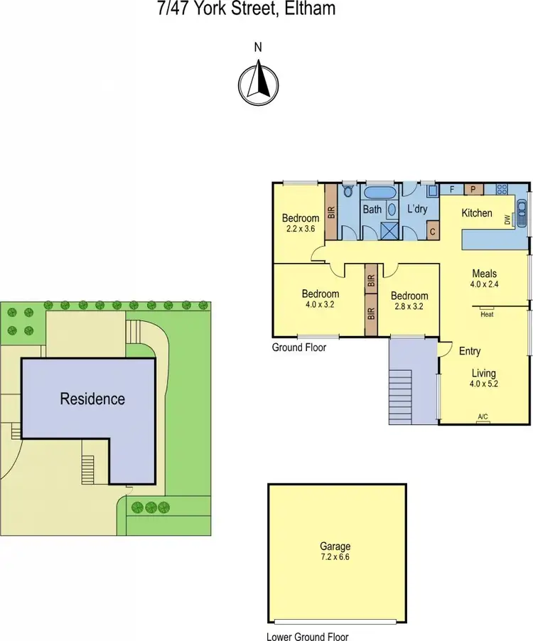 Floorplan of Homely unit listing, 7/47 York Street, Eltham VIC 3095