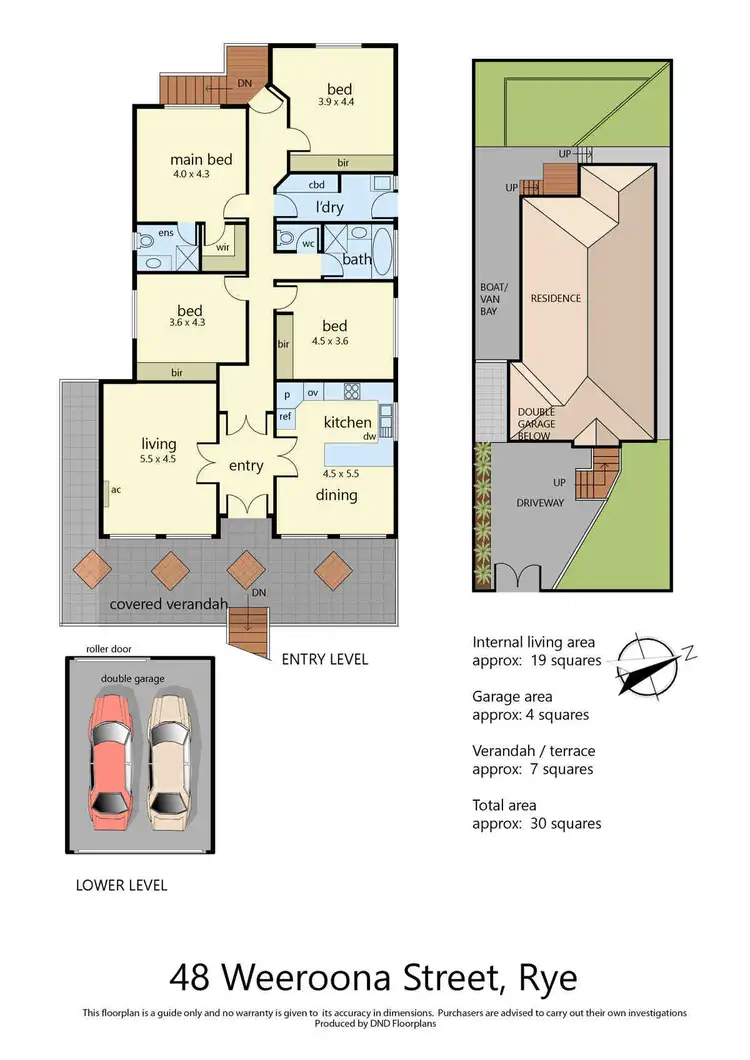 Floorplan of Homely house listing, 48 Weeroona Street, Rye VIC 3941