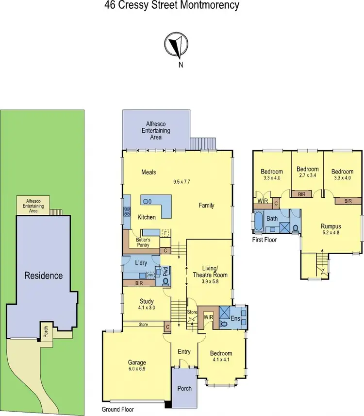 Floorplan of Homely house listing, 46 Cressy Street, Montmorency VIC 3094