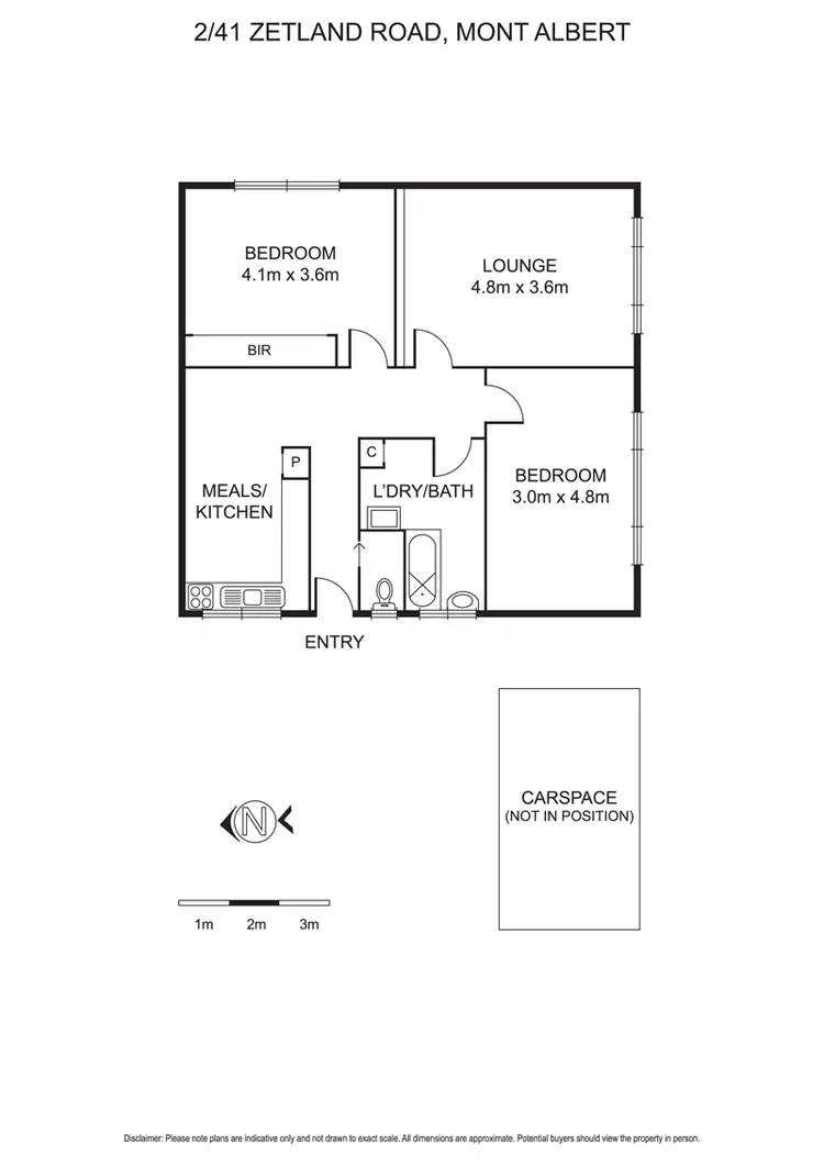 Floorplan of Homely unit listing, 2/41 Zetland Road, Mont Albert VIC 3127