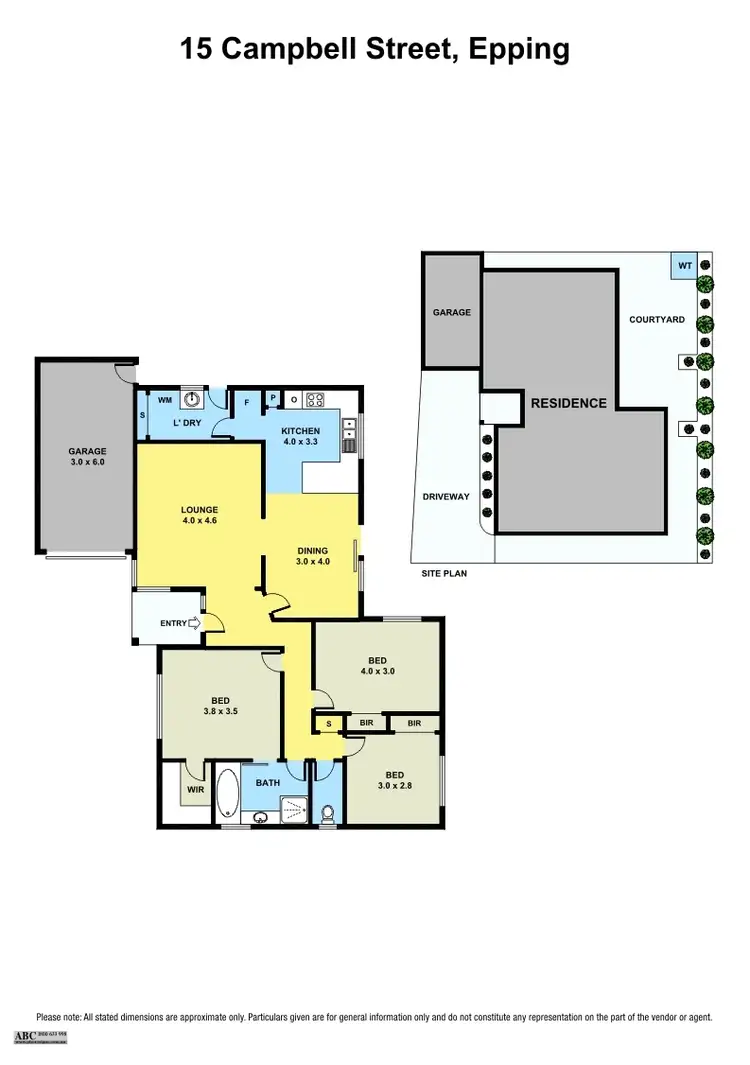 Floorplan of Homely unit listing, 15 Campbell Street, Epping VIC 3076