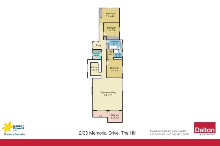 Floorplan of Homely apartment listing, 2/30 Memorial Drive, The Hill NSW 2300