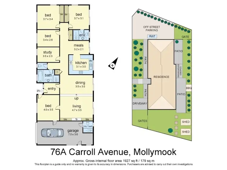 Floorplan of Homely house listing, 76A Carroll Avenue, Mollymook NSW 2539