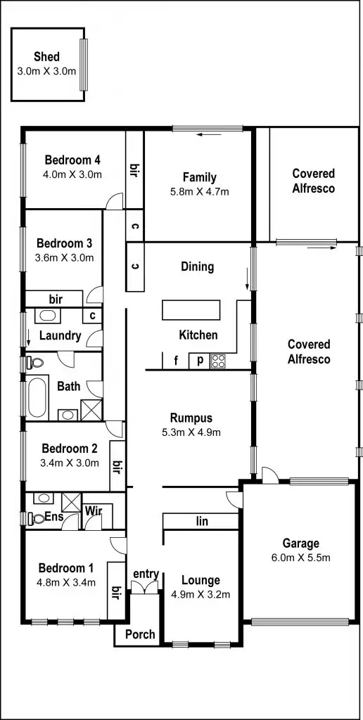 Floorplan of Homely house listing, 15 Meranti Way, Epping VIC 3076