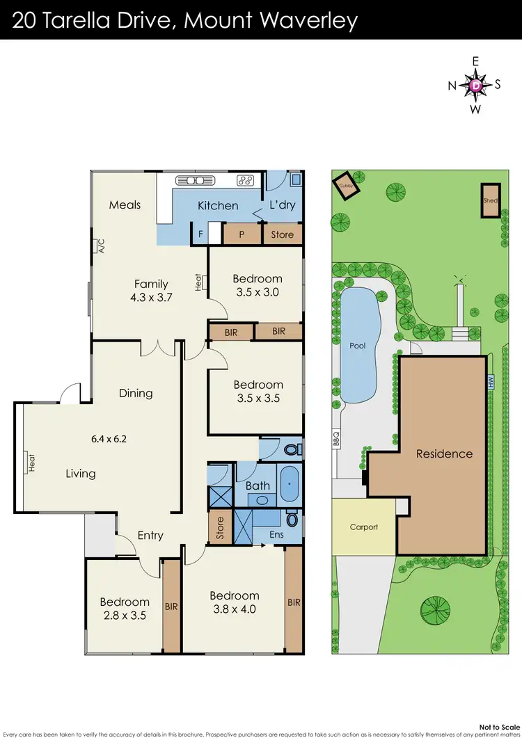 Floorplan of Homely house listing, 20 Tarella Drive, Mount Waverley VIC 3149