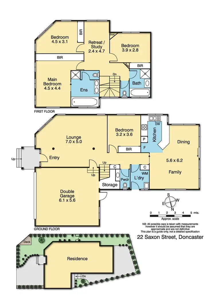 Floorplan of Homely house listing, 22 Saxon Street, Doncaster VIC 3108