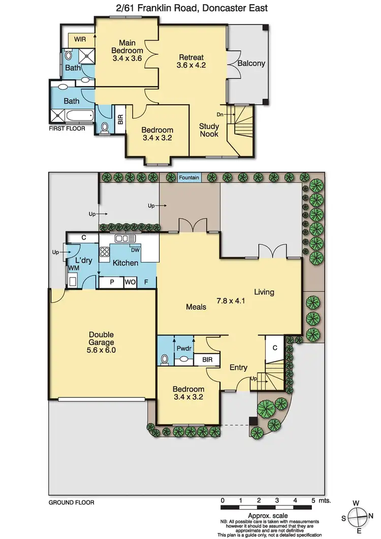Floorplan of Homely townhouse listing, 2/61 Franklin Road, Doncaster East VIC 3109