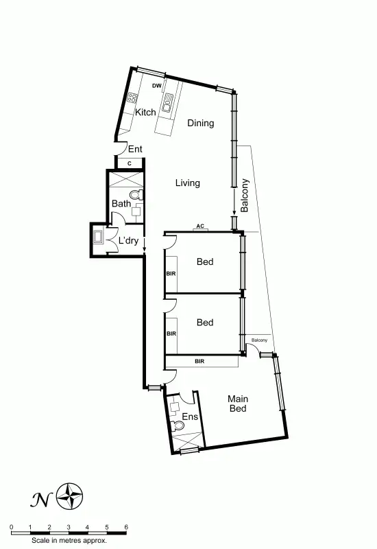 Floorplan of Homely apartment listing, 201/175 Kangaroo Road, Hughesdale VIC 3166
