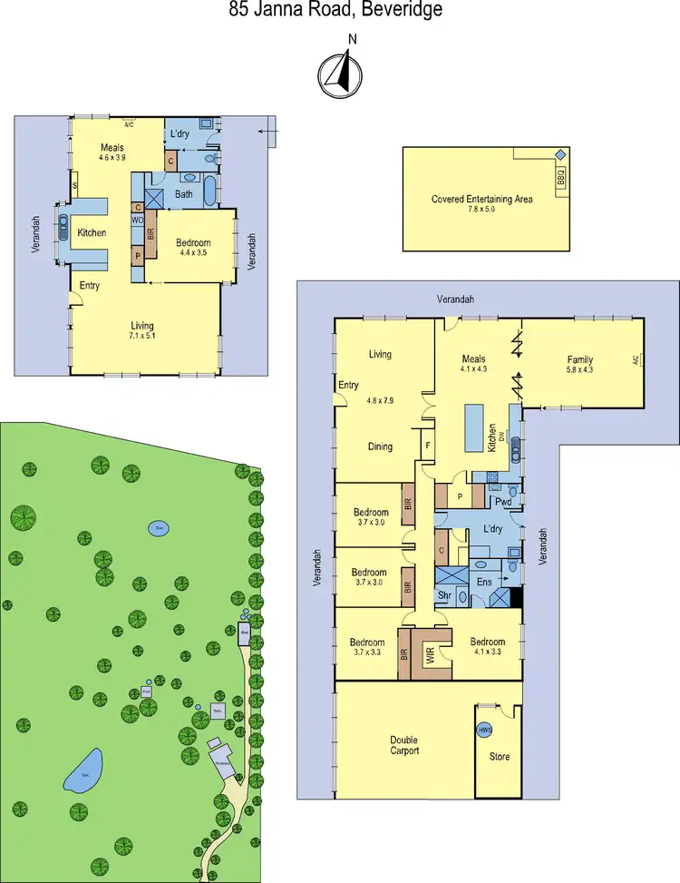 Floorplan of Homely house listing, 85 Janna Road, Eden Park VIC 3757