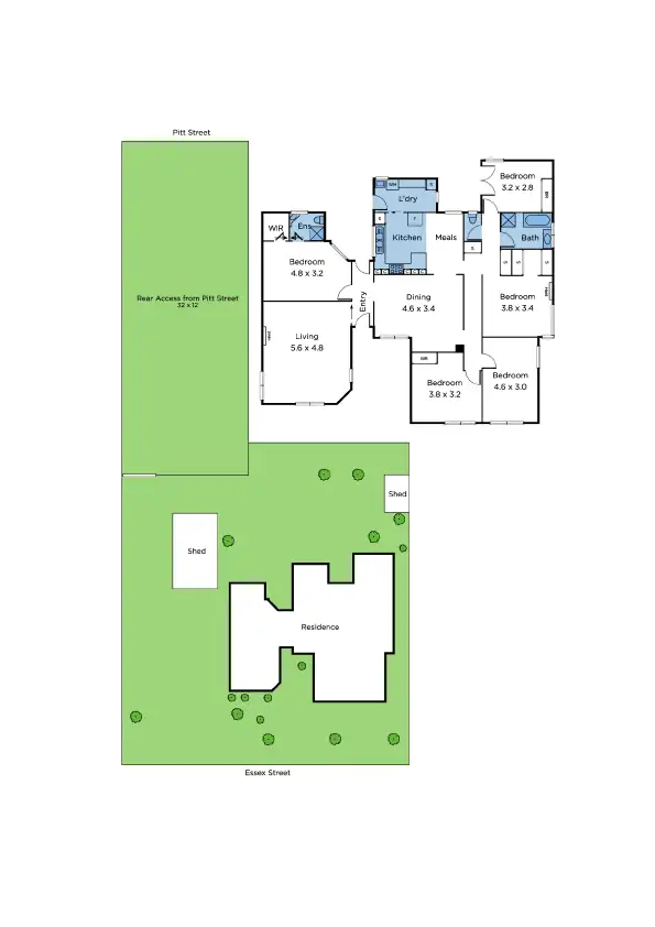 Floorplan of Homely house listing, 219 Essex Street, West Footscray VIC 3012