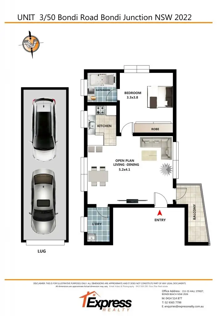 Floorplan of Homely apartment listing, 3/50 Bondi Road, Bondi Junction NSW 2022