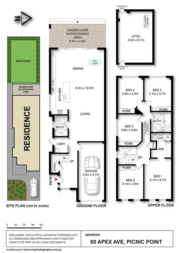 Floorplan of Homely semi-detached listing, 60 Apex Avenue, Picnic Point NSW 2213