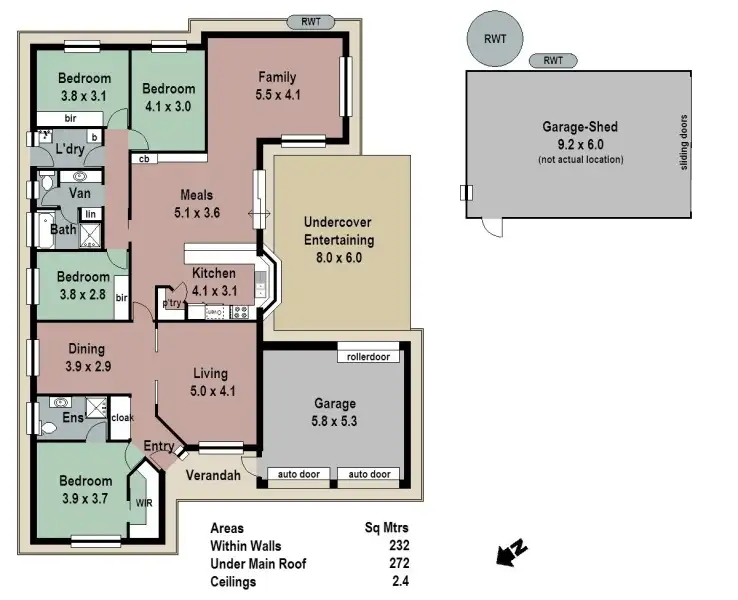 Floorplan of Homely house listing, 9 Sandalwood Drive, Woodside SA 5244