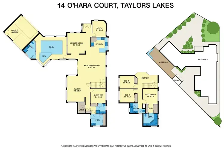 Floorplan of Homely house listing, 14 O'Hara Court, Taylors Lakes VIC 3038