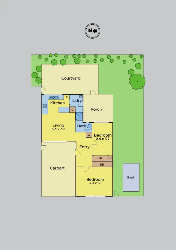 Floorplan of Homely unit listing, 5/21 Eel Race, Carrum VIC 3197