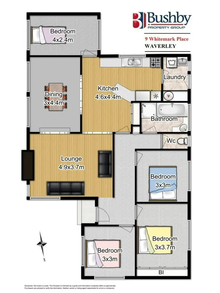 Floorplan of Homely house listing, 9 Whitemark Place, Waverley TAS 7250