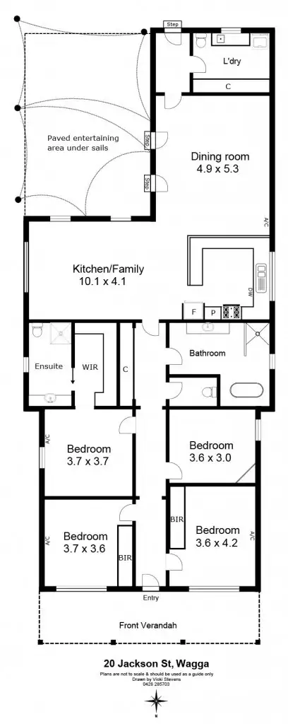 Floorplan of Homely house listing, 20 Jackson Street, Wagga Wagga NSW 2650