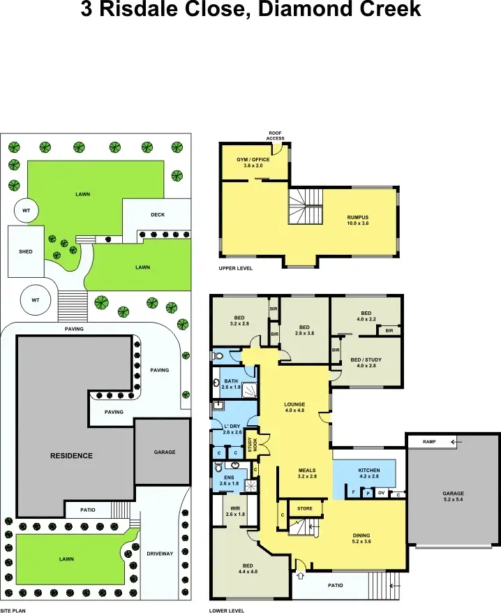 Floorplan of Homely house listing, 3 Risdale Close, Diamond Creek VIC 3089