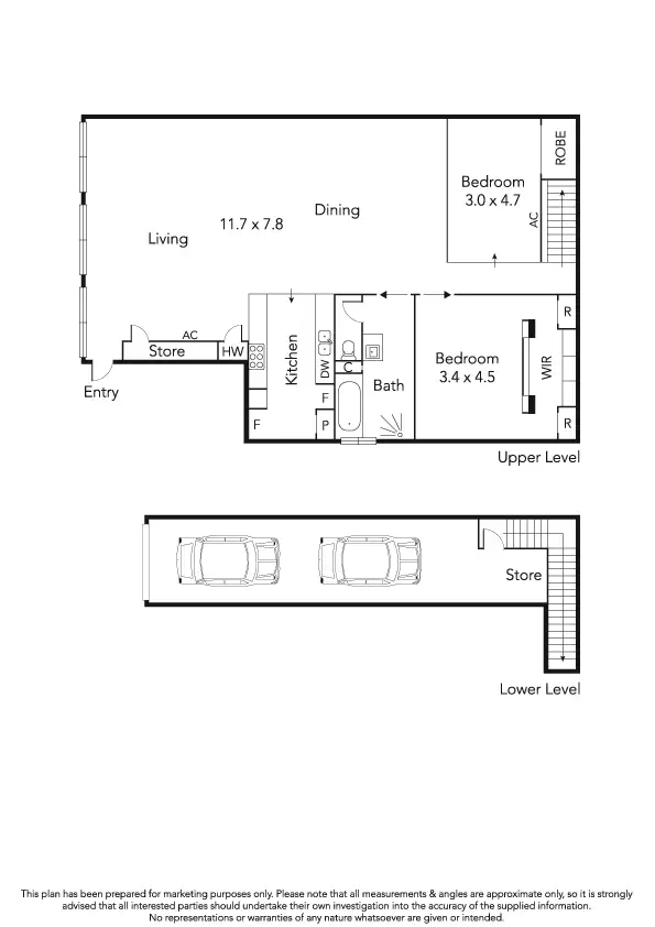 Floorplan of Homely apartment listing, 1/16-18 Bennetts Lane, Melbourne VIC 3000