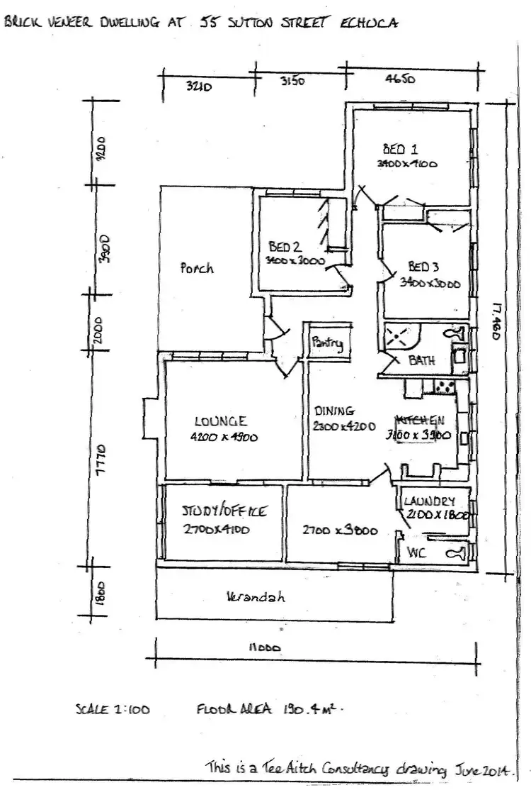 Floorplan of Homely house listing, 55 Sutton Street, Echuca VIC 3564