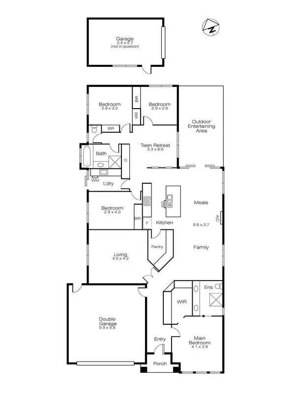 Floorplan of Homely house listing, 35 Canopy Avenue, Alfredton VIC 3350