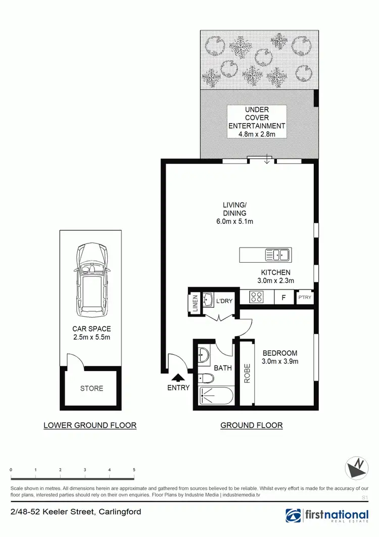 Floorplan of Homely apartment listing, 2/48-52 Keeler Street, Carlingford NSW 2118