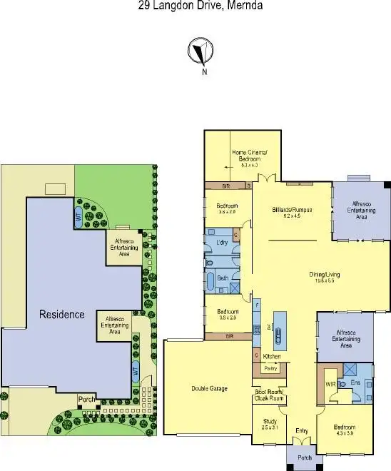Floorplan of Homely house listing, 29 Langdon Drive, Mernda VIC 3754