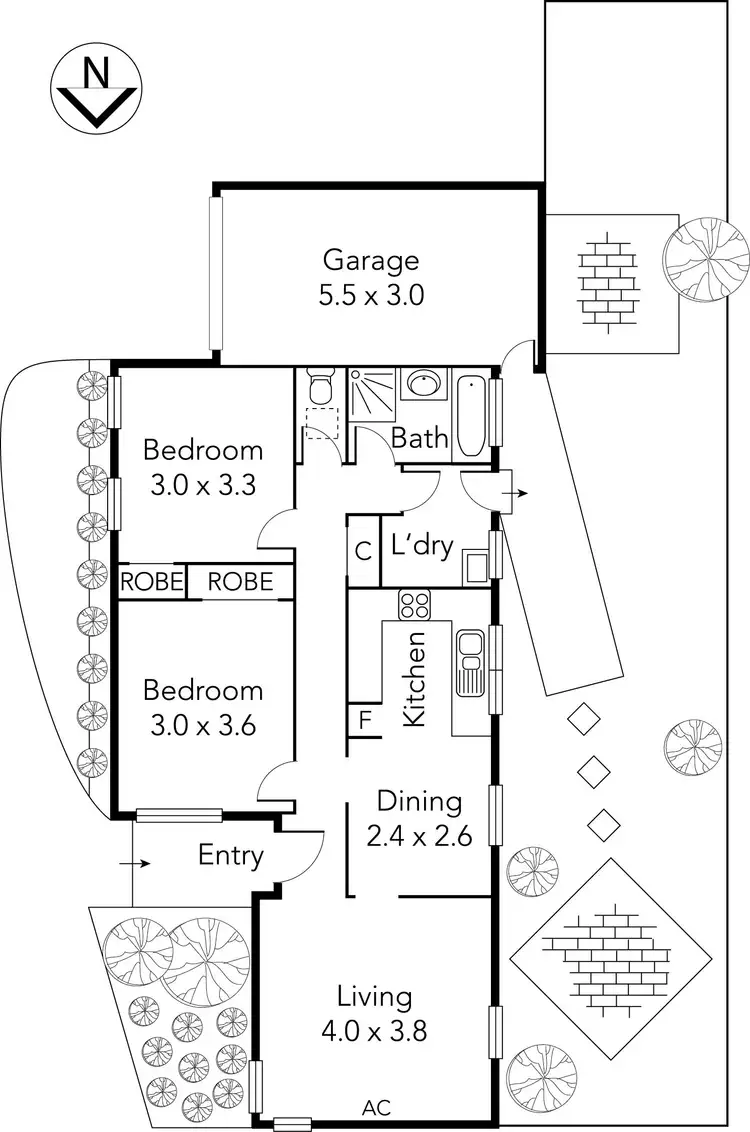 Floorplan of Homely unit listing, 4/121 Broadhurst Avenue, Reservoir VIC 3073