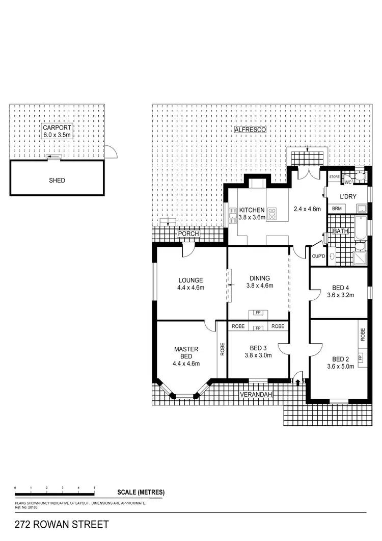 Floorplan of Homely house listing, 272 Rowan Street, Bendigo VIC 3550