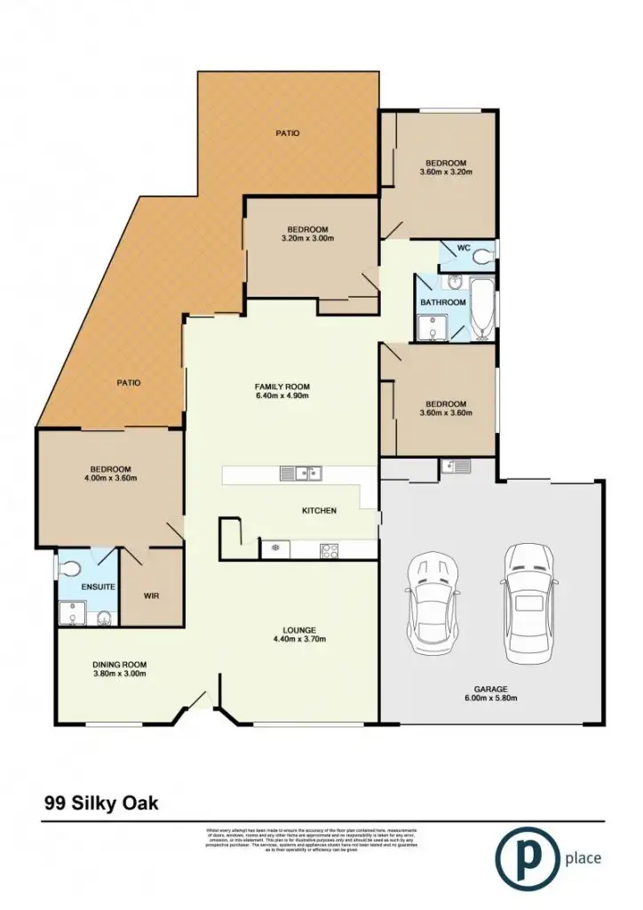 Floorplan of Homely house listing, 99 Silky Oak Crescent, Carindale QLD 4152
