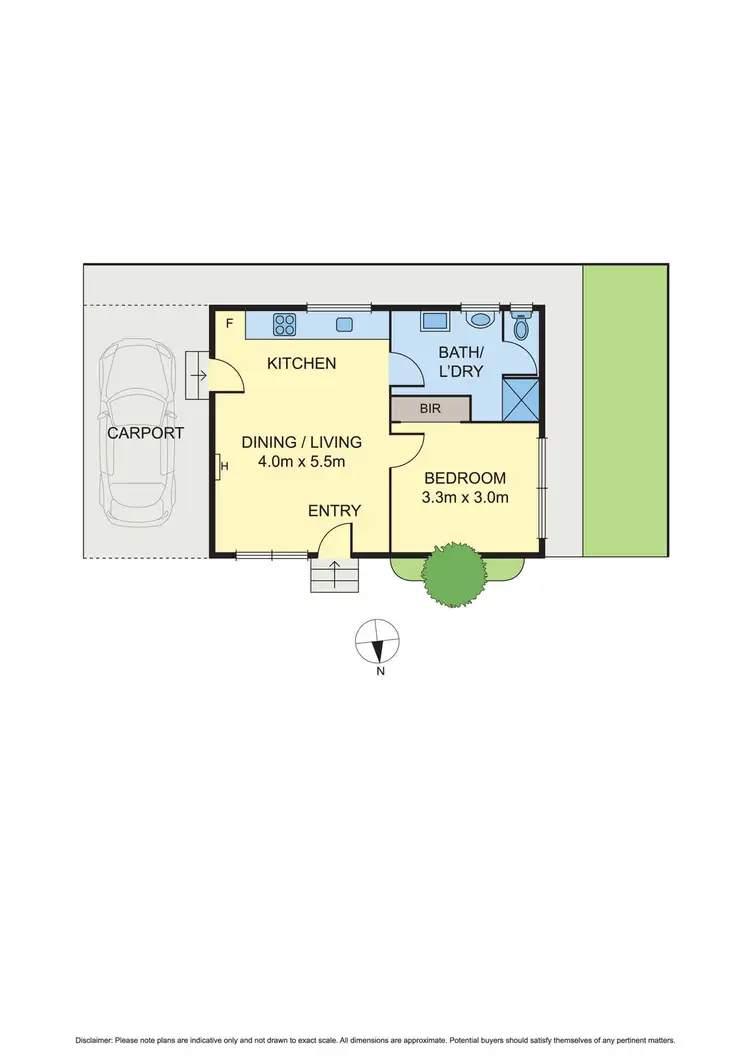 Floorplan of Homely unit listing, 1/55 Britannia Street, Geelong West VIC 3218