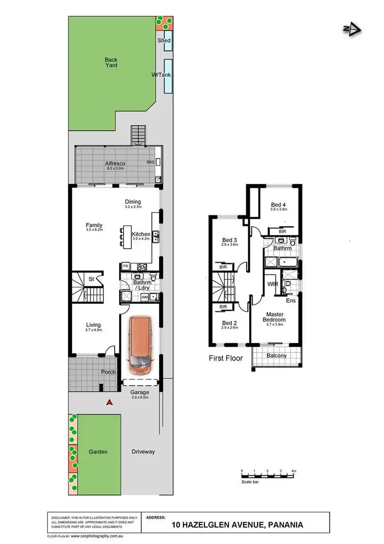 Floorplan of Homely semi-detached listing, 10 Hazelglen Avenue, Panania NSW 2213
