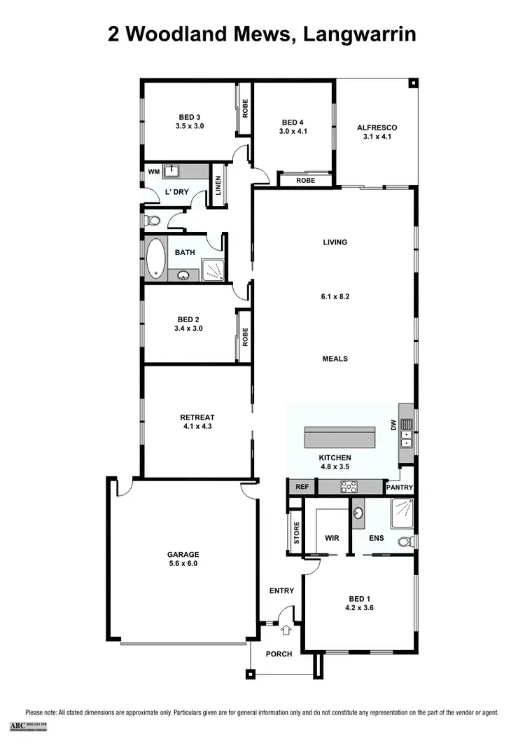 Floorplan of Homely house listing, 2 Woodland Mews, Langwarrin VIC 3910