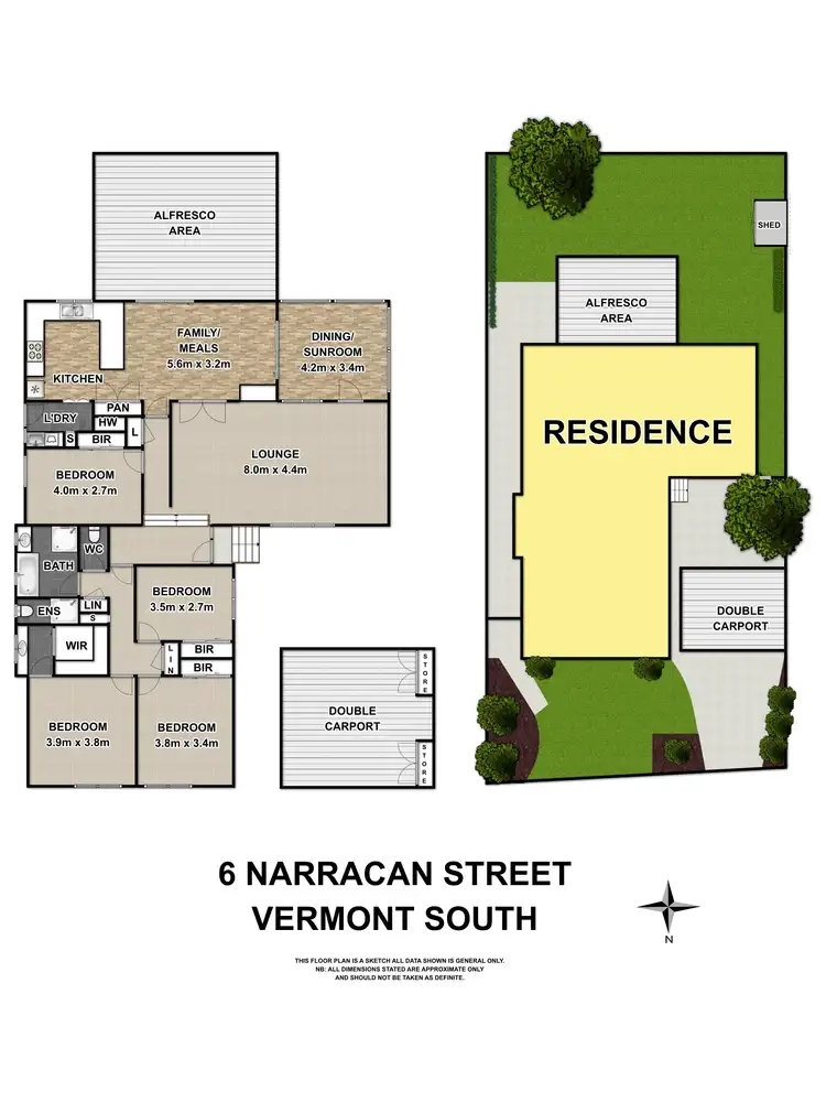 Floorplan of Homely house listing, 6 Narracan Street, Vermont South VIC 3133