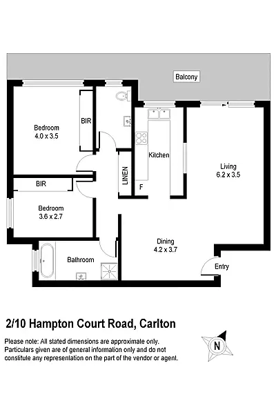 Floorplan of Homely unit listing, 2/10-14 Hampton Court Road, Carlton NSW 2218