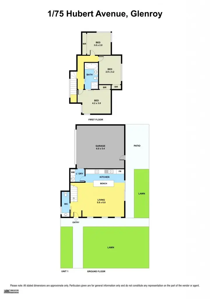 Floorplan of Homely unit listing, 2/75 Hubert Avenue, Glenroy VIC 3046