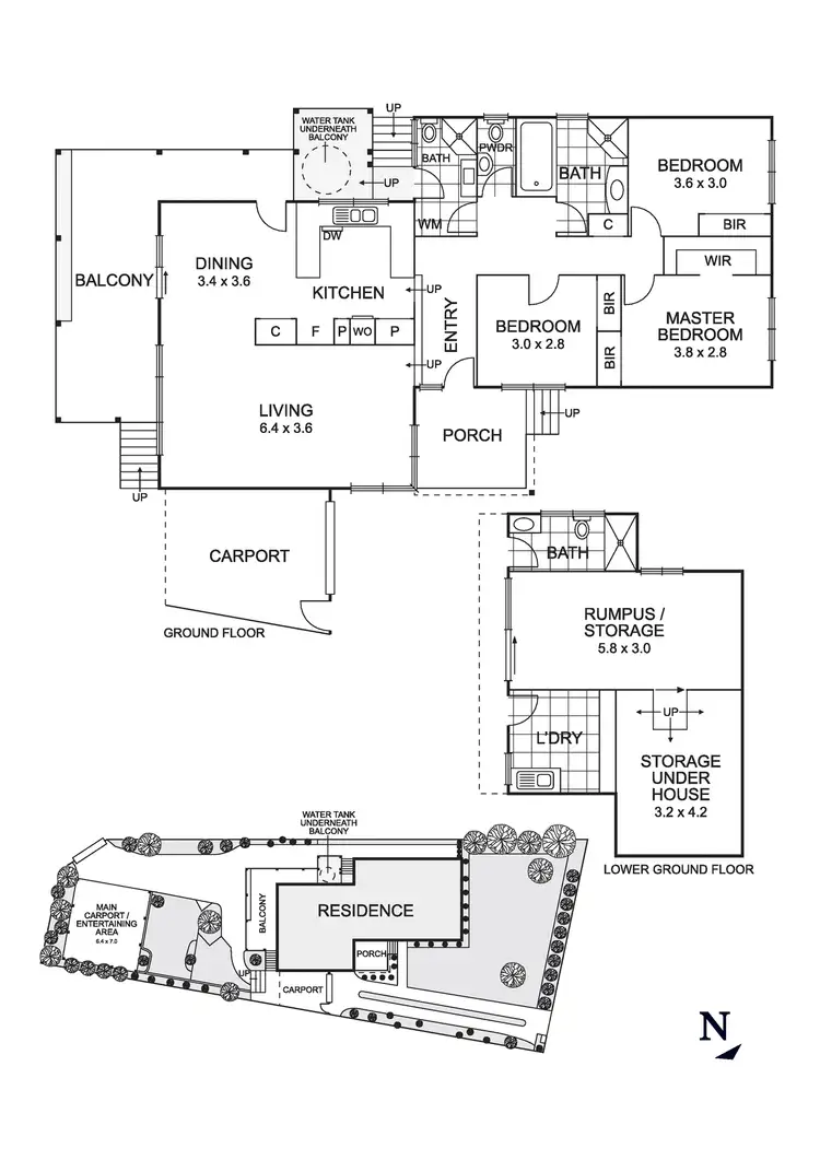 Floorplan of Homely house listing, 142 Bellevue Avenue, Rosanna VIC 3084
