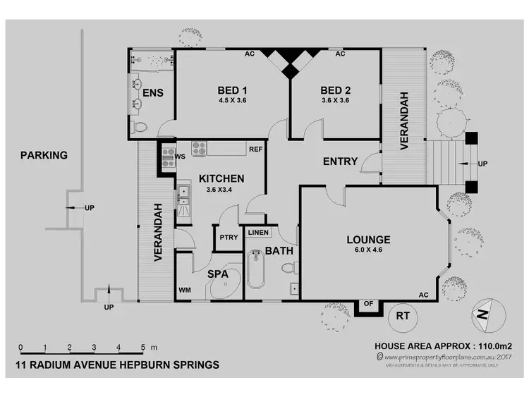 Floorplan of Homely house listing, 11 Radium Avenue, Hepburn Springs VIC 3461