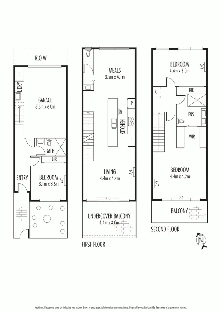 Floorplan of Homely townhouse listing, 2/57 Blyth Street, Altona VIC 3018